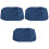 3Pièces À Bébé Bleu Tissu Polyester Respirant 3