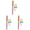 Synthetic Material Flute Lightweight Portable 3set 4