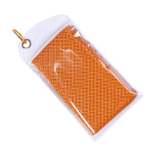2Pcs Orange Fitness Cooling Towels Microfiber Fast Drying for Sports