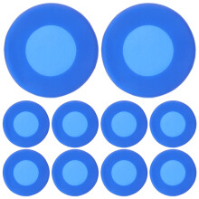 10Pcs Dark Blue Silicone Stethoscope Protector Sleeves for Clinic Use