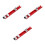 3Pcs Durable Aluminum Circular Saw Track Guide Base Red for Woodwork 9