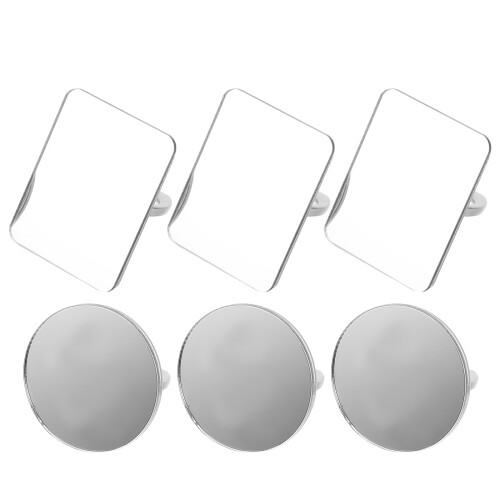 12Pz Specchi Acrilici Per Betta Allenamento Argento Interattivo 1