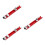 3Pcs Durable Aluminum Circular Saw Track Guide Base Red for Woodwork 7