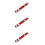 3Pcs Durable Aluminum Circular Saw Track Guide Base Red for Woodwork 4