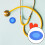 10Pcs Dark Blue Silicone Stethoscope Protector Sleeves for Clinic Use 10