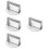 4Pcs Silver Stainless Steel Burger Patty Maker Round Pressing Tool 7