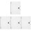 4Pcs Portable Transparent Document Binder Cover Strong PP Material 4