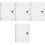 4Pcs Portable Transparent Document Binder Cover Strong PP Material 5