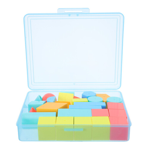 5Sets Multicolor Geometric Solid Blocks for Kids Spatial Learning Toys 2