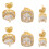 3Paia Oro, Set E Rotondi in Rame E Zirconia 9