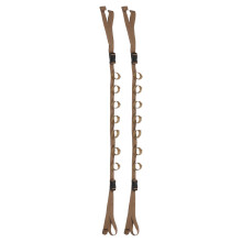 1Paio Porta Canna Pesca Auto in Nylon Khaki Con 7 Regolabili