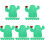 40Pz Set Piatti Carta Cactus Verde Per E Buffet 3