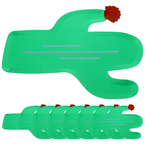 40Pz Set Piatti Carta Cactus Verde Per E Buffet 1