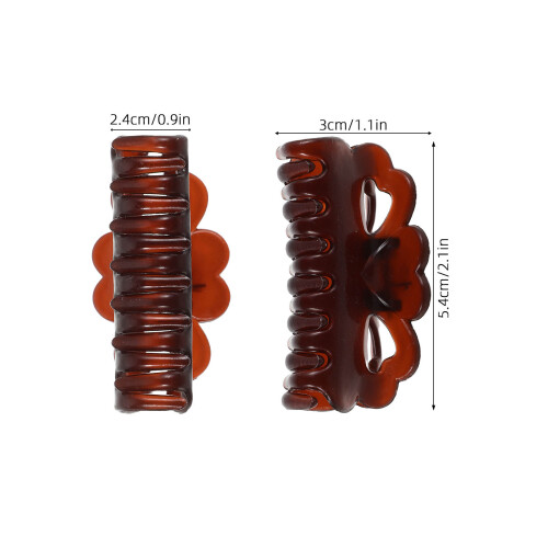 20Pz Mini Clip Artiglio Marrone Antiscivolo Per Spessi 2