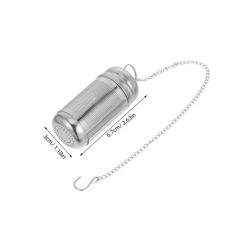 2Pz Infusori A Forma Sfera in Acciaio Argento Per Tè E Spezie 1