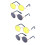 2Pz Occhiali Divertenti Per in Vari 6