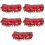 5Pcs Adjustable Red Chiffon Belly Dance Skirts with Tassels 7