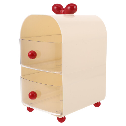 Scatola Portaoggetti Beige Con Cassetti Per Ufficio in