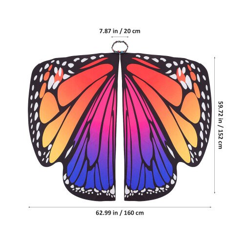 2Pz Mantello Party Accessorio Cosplay Piume 1
