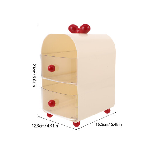 Scatola Portaoggetti Beige Con Cassetti Per Ufficio in 1