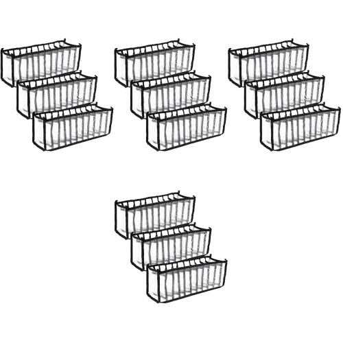 4Set Contenitori Nero Per Armadio Biancheria E Resistenti 1