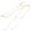 2Pz Catena Corpo in Oro Per Decorazione Moda E 1