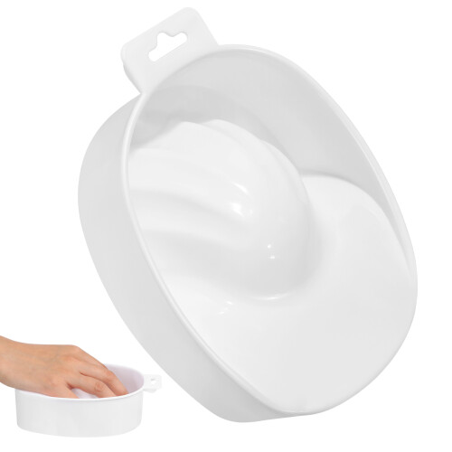 3Pcs Electric Nail Bowls White Rectangular Manicure Soak Tray 2