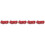 5Pcs Adjustable Red Chiffon Belly Dance Skirts with Tassels 9