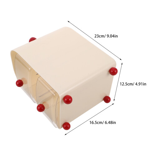 Scatola Portaoggetti Beige Con Cassetti Per Ufficio in 2