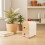 Scatola Portaoggetti Beige Con Cassetti Per Ufficio in 6