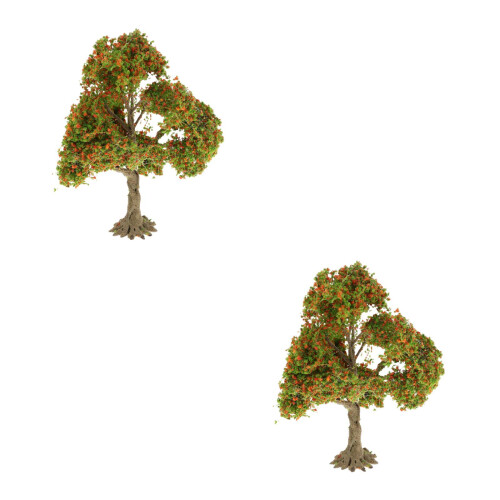 2Pz Alberi Artificiale Per Diorami E Decorazioni Verdi Da Esterno 2