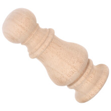 4Pz Teste in Legno Beige Non Rifinite Per Letto E Recinzioni