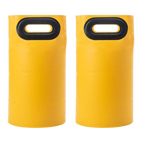 2Pz Secchio Pieghevole in Gialla Per Pediluvio Portatile Casa 2