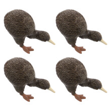 8Pz Sculture Resina Uccelli Kiwi Decorazioni Educative