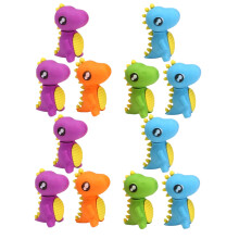 144Pz Mini Animali Colorati Morbidi Tema Dinosauri Per Bambini