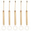 5Pz Kit Orecchie Metallo Dorato Compatto Con Portachiavi 1