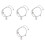 4Pz Bracciali Punk Design Unico Per Halloween 5