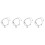 4Pz Bracciali Punk Design Unico Per Halloween 6