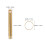 5Pz Kit Orecchie Metallo Dorato Compatto Con Portachiavi 2