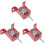 3Pz Isolatori Sospensione Molla Rosso 3