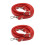 2Pz Tracolla Rosso in Pelle Per Borsa Regolabile Elegante E Resistente 5