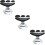 3Set Ombretto Silicone Nero Easy Makeup Tool Durable 10