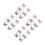 24Pz Clip Fiocco Farfalla Per Bambina 7