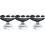3Set Ombretto Silicone Nero Easy Makeup Tool Durable 6