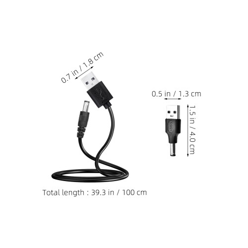 Set Cavo Alimentazione DC USB A DC Con Adattatore 5521 2