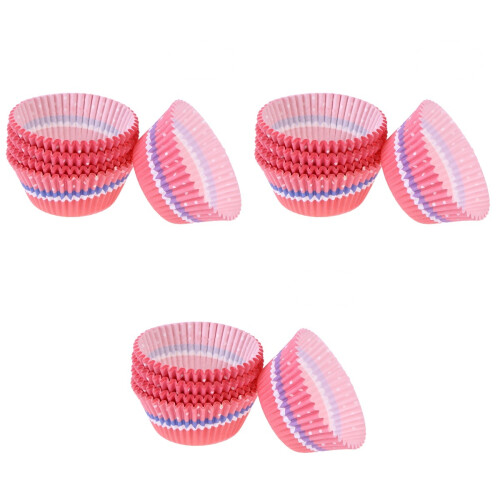 300Pz Cupcake Wrappers Rosso Stile Ecologico Per Anniversari E Party 2