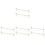 8Pcs White Plastic Cabinet Door Towel Hooks Organizer 10