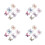 24Pz Clip Fiocco Farfalla Per Bambina 9