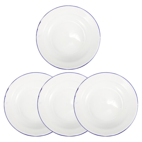 12Pz Piatti Smaltati Resistenti Per Frutta E Dessert