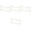 8Pcs White Plastic Cabinet Door Towel Hooks Organizer 9